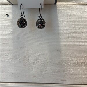 Elegant Black and Silver Earrings